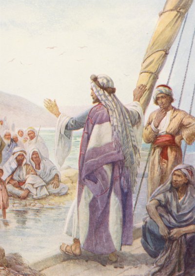 Jesus Teaching from a Boat by Evelyn Stuart Hardy