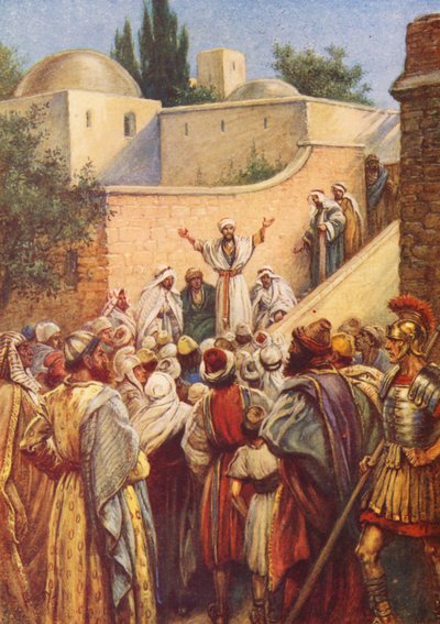 Peter Tells Them About Jesus by Evelyn Stuart Hardy