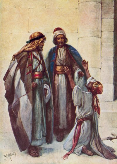 Peter and John and the Lame Man by Evelyn Stuart Hardy