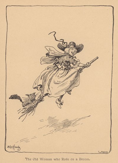The Old Woman Who Rode on a Broom by Evelyn Stuart Hardy