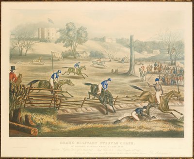Grand Military Steeple Chase, at London, Canada West, 9th May, 1843 (engraved by J. Harris) by Evelyne Marie Alexander
