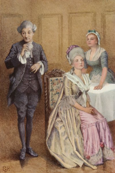 Illustration for A Sentimental Journey by Laurence Sterne by Everard Hopkins