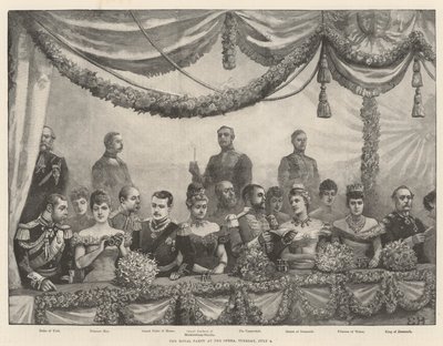 The Royal Party at the Opera, Tuesday, 4 July by Everard Hopkins