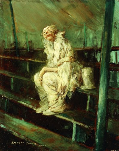 Clown on Empty Seats by Everett Shinn