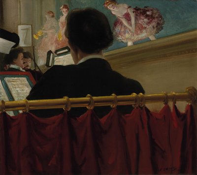 The Orchestra Pit, Old Proctor’s Fifth Avenue Theatre by Everett Shinn