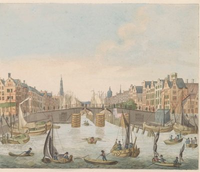 View of the Nieuwe-Brug, ca. 1810-1813 by Evert Maaskamp