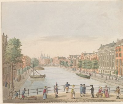 Kloveniersburgwal in Amsterdam, ca. 1810-1813 by Evert Maaskamp