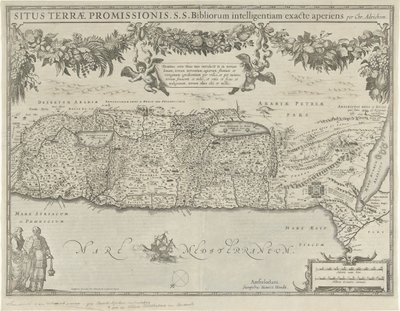 Map of the Promised Land by Evert Simonsz Hamersvelt