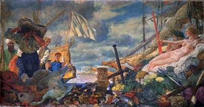 Allegory of the International Trade by Evgeni Evgenievitch Lanceray