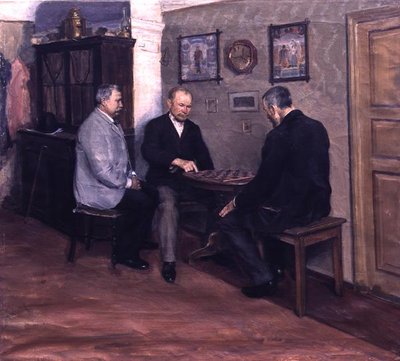 Chess Match by Evgeniy Iosipovich Bukovetsky