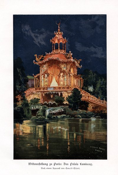 The Palais Lumineux (Luminous Palace), Paris Universal Exposition, 1900 by Ewald Thiel
