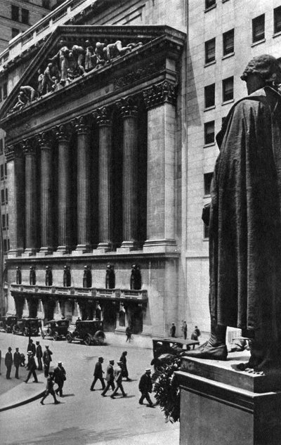 New York Stock Exchange, New York City, USA, c1930s by Ewing Galloway