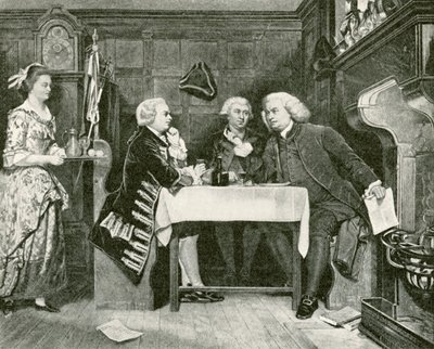 Johnson, Goldsmith, and Boswell at the Mitre Tavern by Eyre Crowe