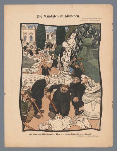 Funny Pages: The Vandals in Munich by Eysler and Co