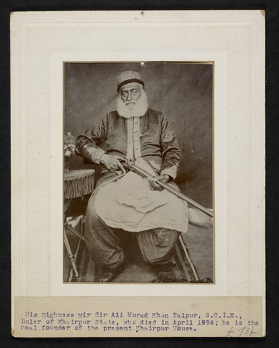 Sir Mir Ali Murad Khan Taipur III, Ruler of Khaipur State by F.L. Wadhumal