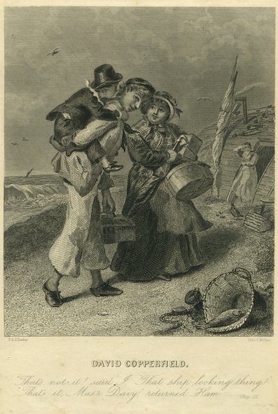 David Copperfield: Ham Peggotty and David Copperfield by F.O.C. and McRae, C. John Darley