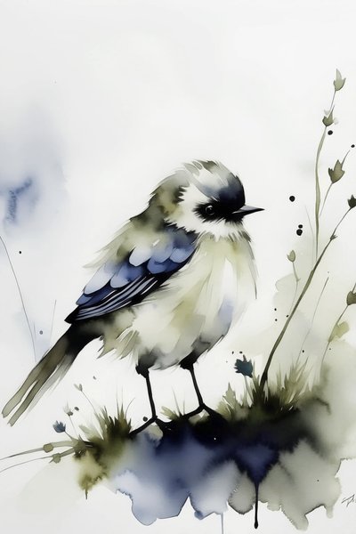 A Solitary Bird by F. Abderrahim