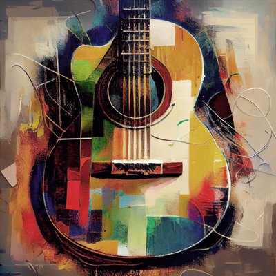 Abstract Guitar by F. Abderrahim