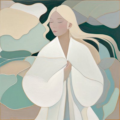 Beautiful Blonde Female Portrait by F. Abderrahim