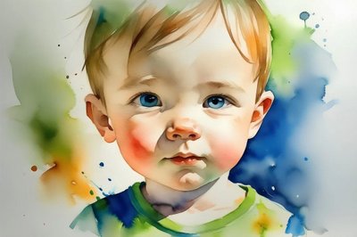 Beautiful Baby Portrait by F. Abderrahim