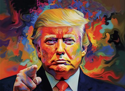 Donald Trump Portrait by F. Abderrahim