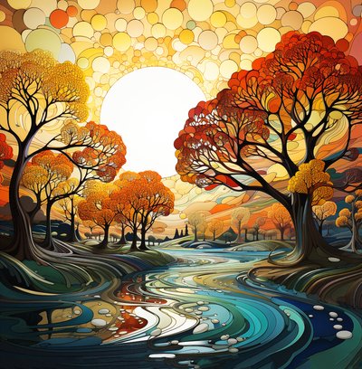 Fantasy Landscape & Trees Paintings for Sale, Wall Art | Canvas Prints by F. Abderrahim