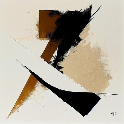 Minimalist Abstract for Hall by F. Abderrahim