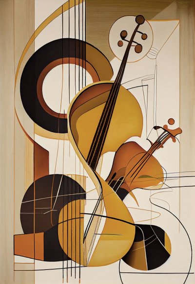 Music Abstract: A Violin by F. Abderrahim
