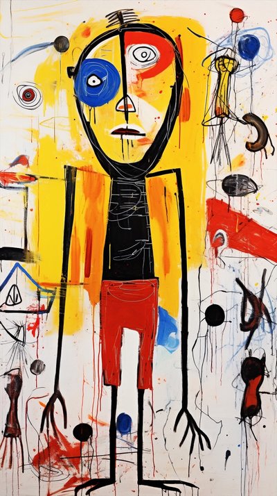 Naive Art & Folk Art Painting, Primitive Wall Decor, Canvas Prints Online by F. Abderrahim
