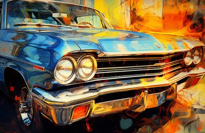 Vintage Old Car Posters for Sale, Online Art Prints, Room Decor by F. Abderrahim