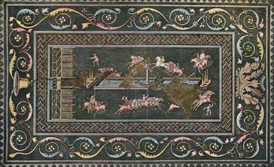 A Roman Mosaic at Lyons, Representing the Circus Games by F. Artaud