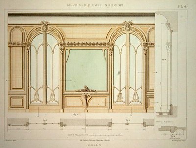 Design for a living room wall by F. Barabas