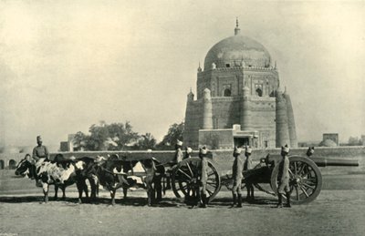 Indian Garrison Artillery with Heavy Battery 40-pr. M.L. Equipment - Drill Order Khaki, 1901 by F. Bremner