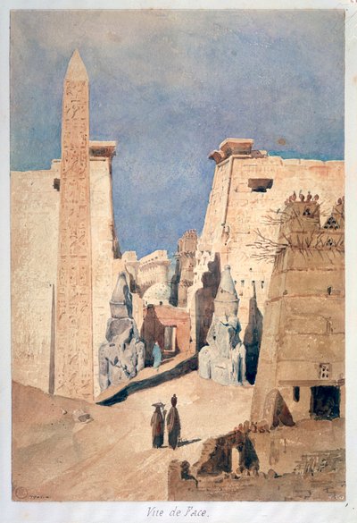 Louxor, from the front, 19th century by F. H. Naudin