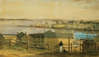 Circular Quay, Sydney, c.1870 by F. Halsted