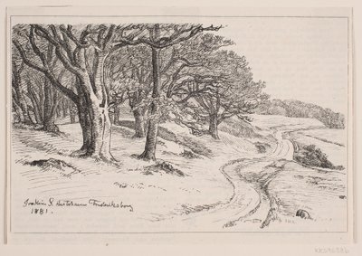 Fra Hestehaven, Frederiksborg by F. Hendriksen