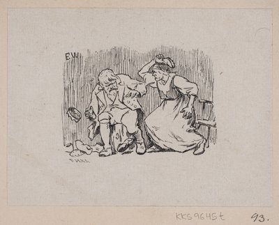 Illustration to "Askeladden who got the Princess to Laugh" by F. Hendriksen