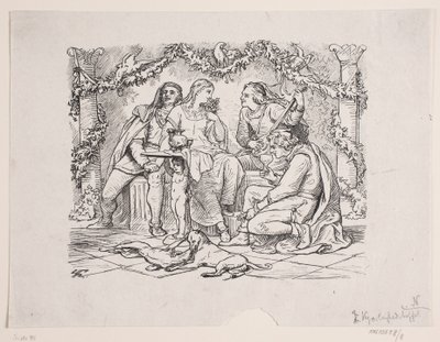 The Court of Love in Narbonne by F. Hendriksen
