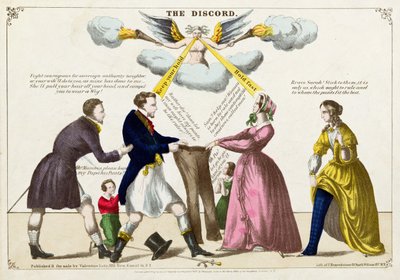 The Discord, 1855 by F. Heppenheimer