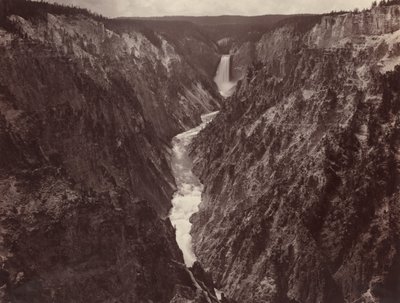 Grand Canyon of the Yellowstone and Falls, c. 1884 by F. Jay Haynes