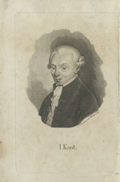 Portrait of Immanuel Kant by F. L. Lehmann