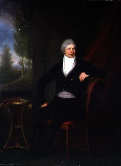 Portrait of a Seated Gentleman by a Window by F. Landsberg