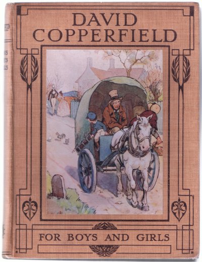 Front cover design, illustration from David Copperfield, 1914 by F. M. B. Blaikie