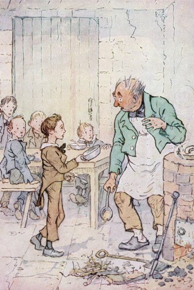 Illustration for Oliver Twist by F. M. B. Blaikie