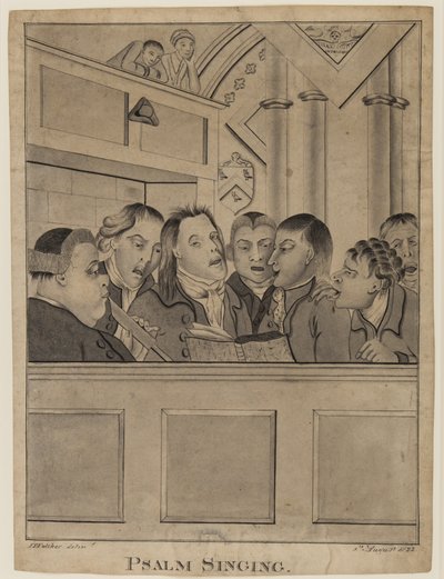 Psalm Singing, 9 August 1822 by F. P. Fulcher