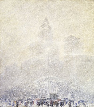 Eternal Light, Madison Square, Winter by F. Usher de Voll