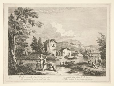 Landscape with Ruins, from a Series of 4 by Fabio Berardi
