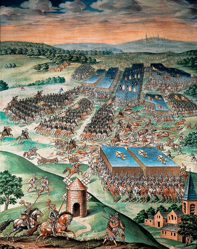 The Battle of Saint Quentin between Spain and France by Fabrizio Castello
