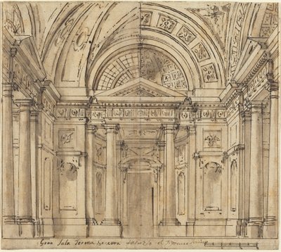 Design for Entrance to a Hall by Fabrizio Galliari