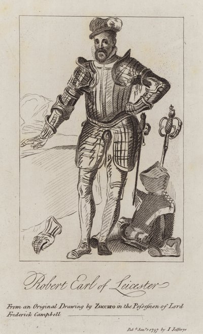 Robert Dudley by Federico (after) Zuccari or Zuccaro